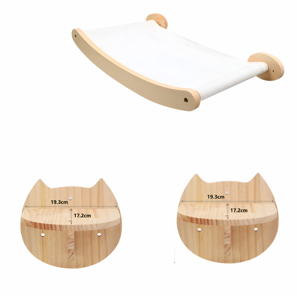Cat Wooden Wall Climbing Set